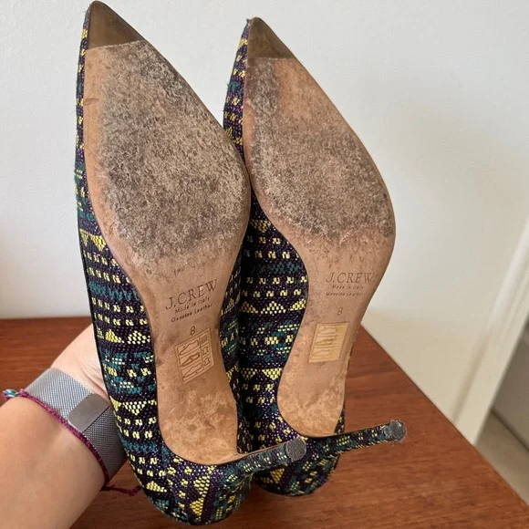 J. Crew Multicolor Patterned Heels - Picture 4 of 4